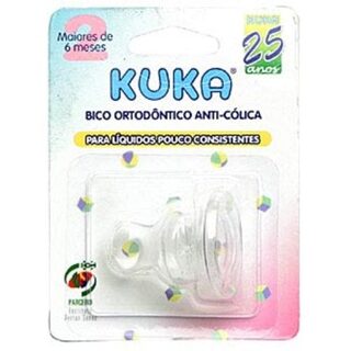Bico para Mamadeira Kuka 6+ meses, ortodôntico com 1 unidade, ref.5069