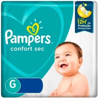 Fralda Pampers Confort Sec G, pacote com 60 unidades