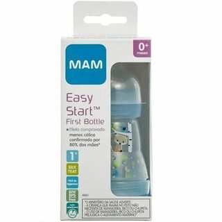 Mamadeira MAM Easy Start 0+ meses, azul, 1 unidade com capacidade de 160mL