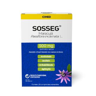 Sosseg Passiflora Incarnata L. 500mg 30 comprimidos
