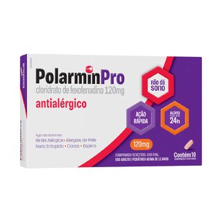 PolarminPro 120mg, caixa com 10 comprimidos revestidos