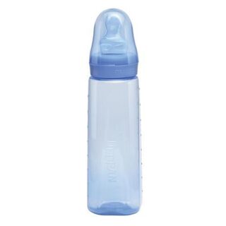Mamadeira Neopan Colorpan 6+ meses, ortodôntica, azul com capacidade de 240mL