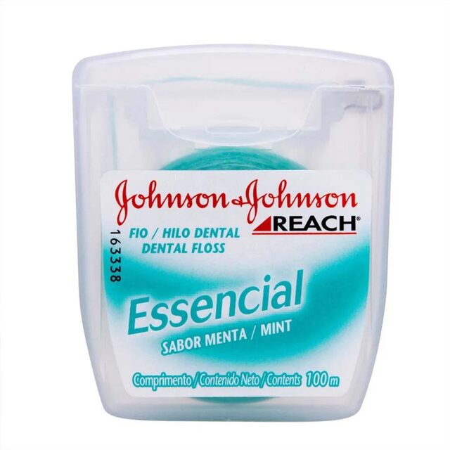 Fio Dental Reach Essencial menta, 1 unidade com 100m