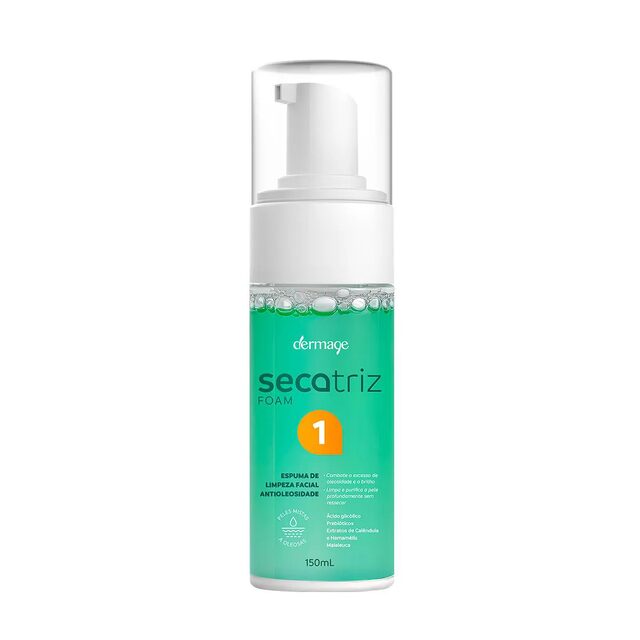 Espuma de Limpeza Facial Antioleosidade Dermage Secatriz Foam 150ml