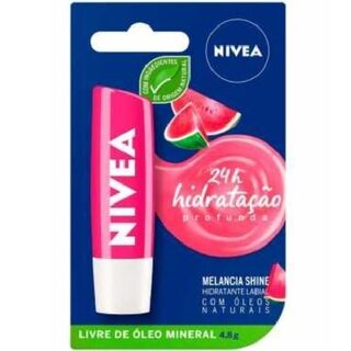 Protetor Labial Nivea Shine melancia, 4,8g