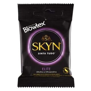 Preservativo Blowtex Skyn Elite Ultrafino e Ultrasensitive pacote com 3 unidades
