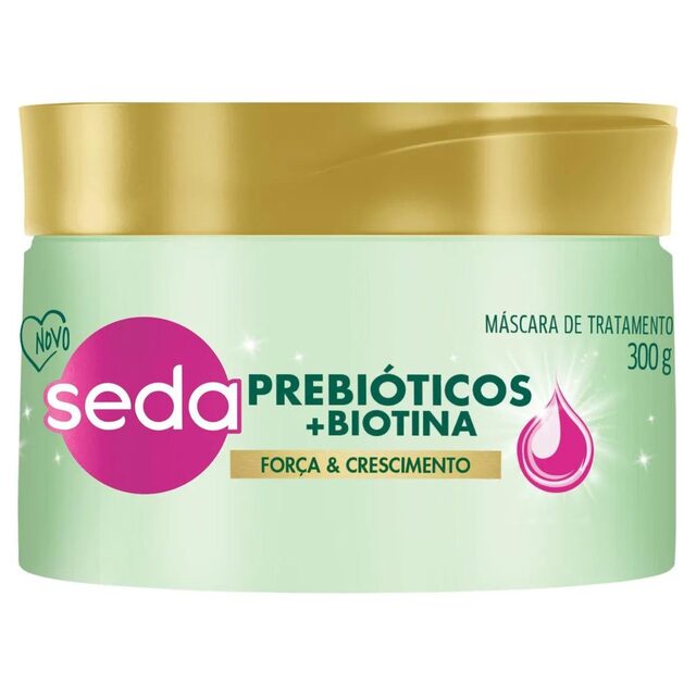 Máscara de Tratamento Seda Força & Crescimento Prebióticos + Biotina 300g