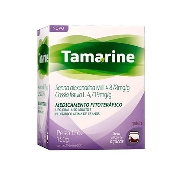 Tamarine 4,878mg/g + 4,719mg/g, frasco com 150g de geléia uso oral, zero açúcar