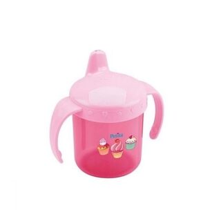 Caneca Petita Refeição 6+ meses, com alça, rosa, 1 unidade com capacidade de 200mL