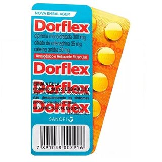 Dorflex 300mg + 35mg + 50mg, blíster com 10 comprimidos
