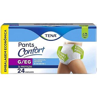 Roupa Íntima Descartável Tena Pants Confort G/EG 24 unidades