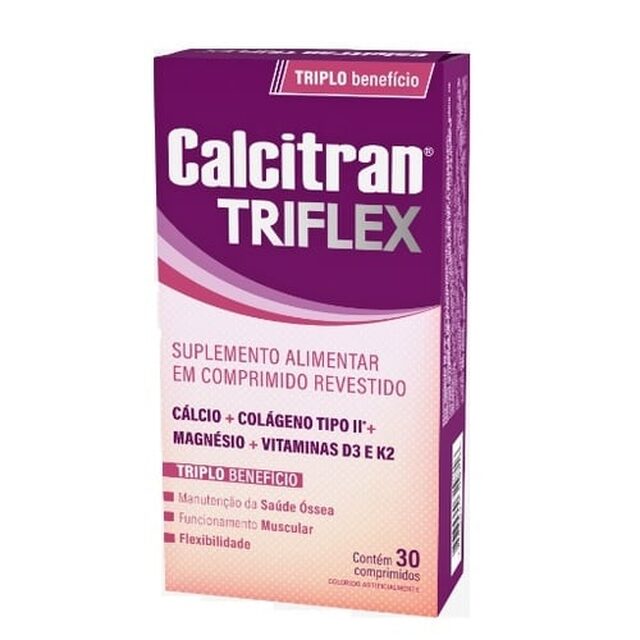Calcitran Triflex caixa com 30 comprimidos