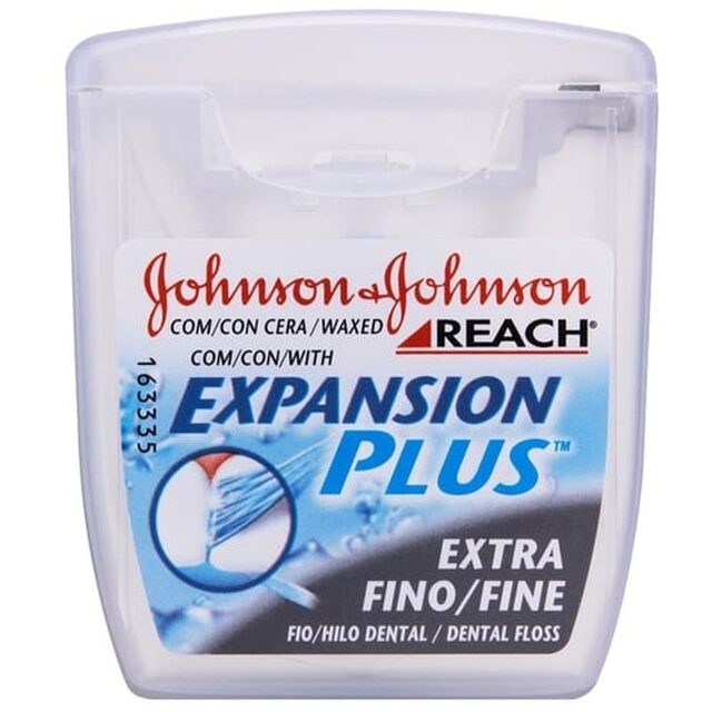 Fio Dental Johnson & Johnson Reach Expansion Plus extra fino, 1 unidade com 50m