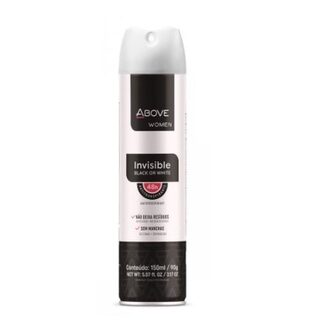 Desodorante Feminino Above Woman invisible, aerossol, 1 unidade com 150mL