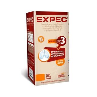 Expec, frasco com 120mL de xarope