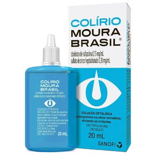 Colírio Moura Brasil, frasco com 20mL