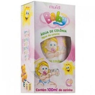 Colônia Infantil Muriel Baby frasco rosa com 150mL
