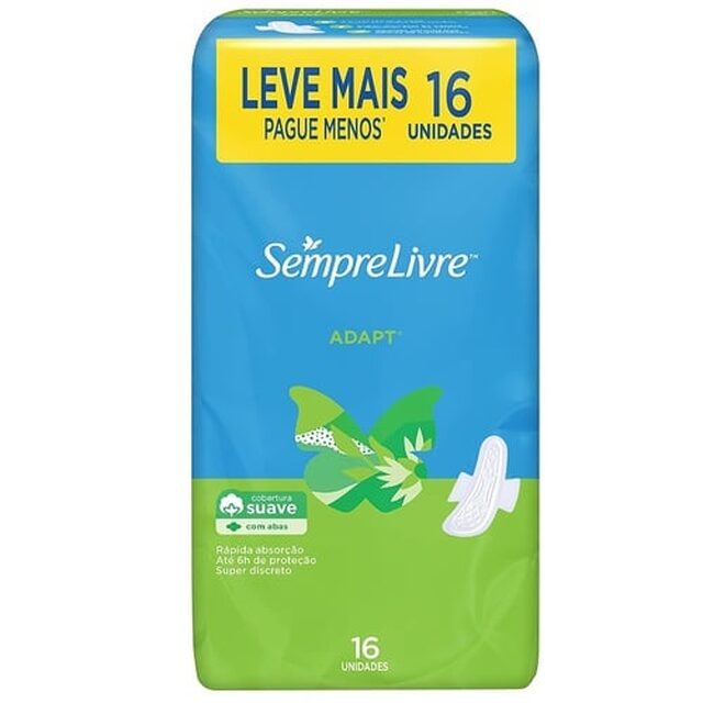 Absorvente Sempre Livre Especial, leve 16 pague 14