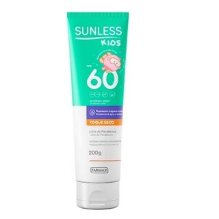 Protetor Solar Sunless Kids FPS 60, loção com 200g