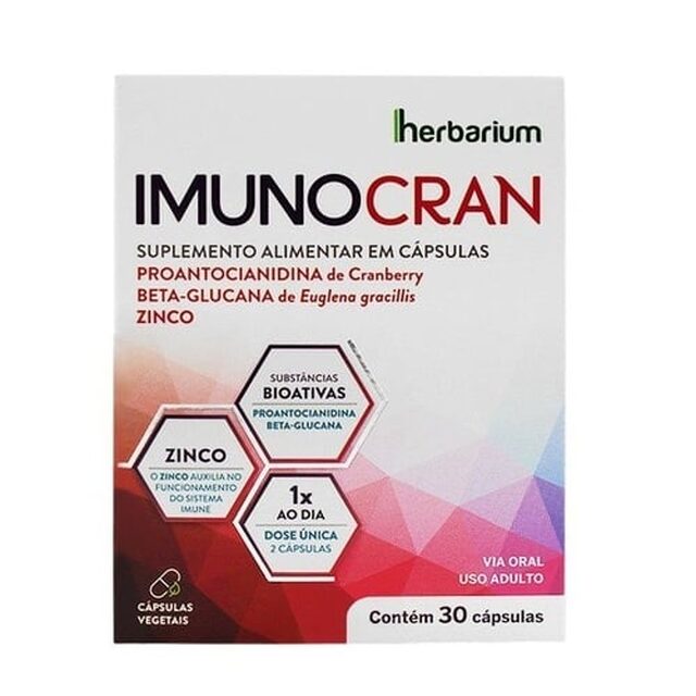Imunocran Herbarium caixa com 30 cápsulas