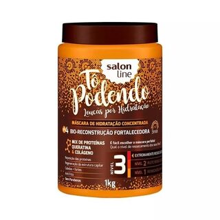 Máscara de Tratamento Salon Line S.O.S Queratina e Colágeno, pote com 1kg