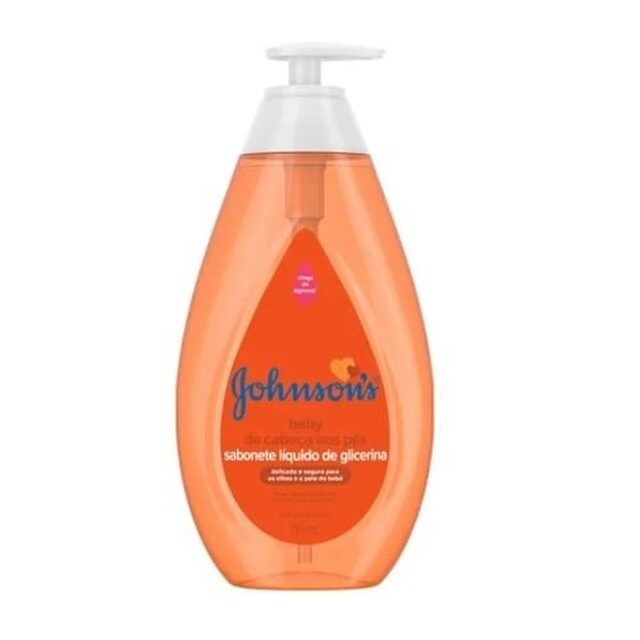 Sabonete Glicerinado Johnson's Baby da Cabeça aos Pés líquido, 1 unidade com 750mL