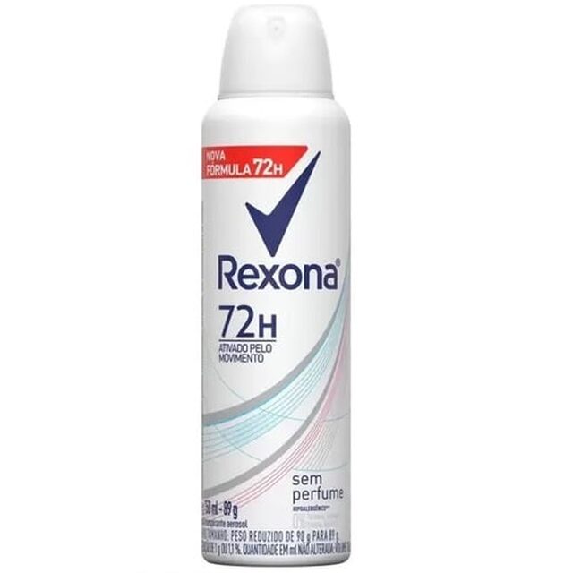 Desodorante Antitranspirante Feminino Rexona Sem perfume aerossol, 1 unidade com 150mL