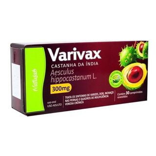 Varivax Natulab 300mg, caixa com 30 comprimidos