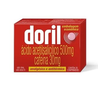 Doril 500mg + 30mg, caixa com 20 comprimidos